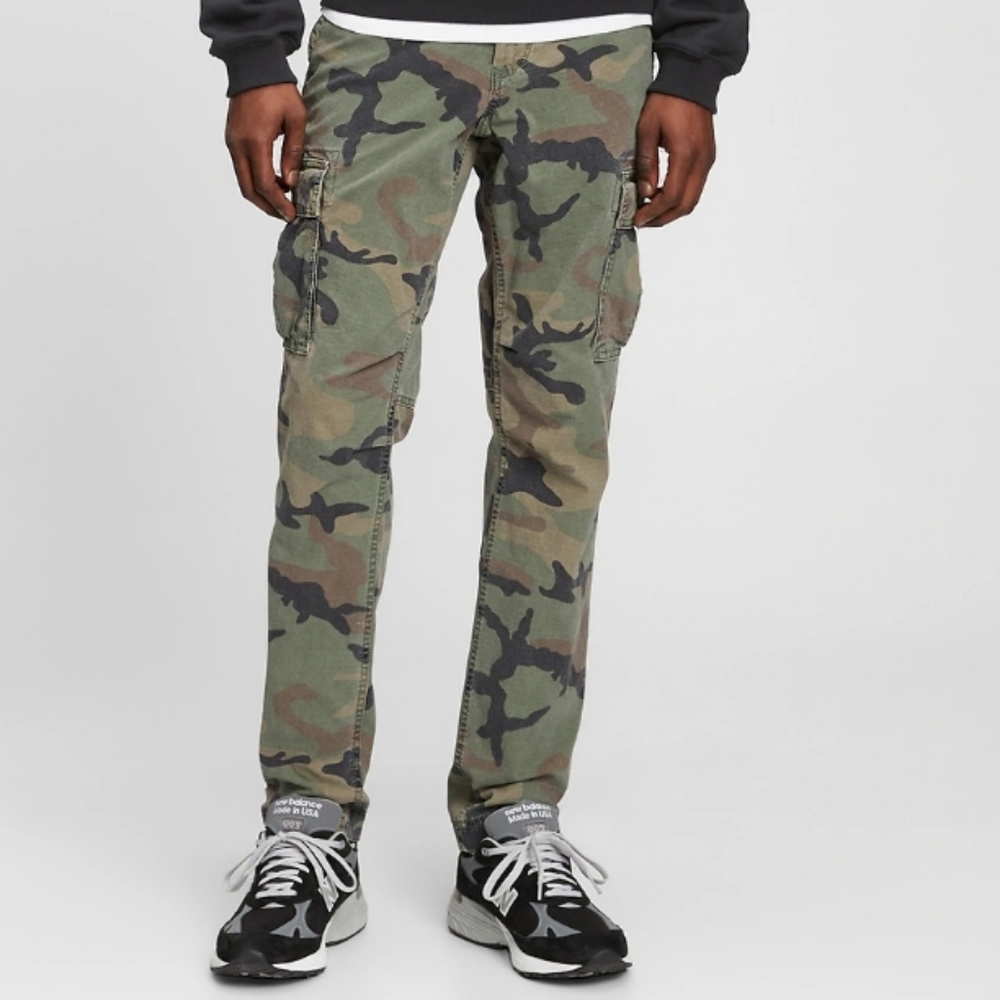 Mens Gap Camo Cargo Pants 29x34